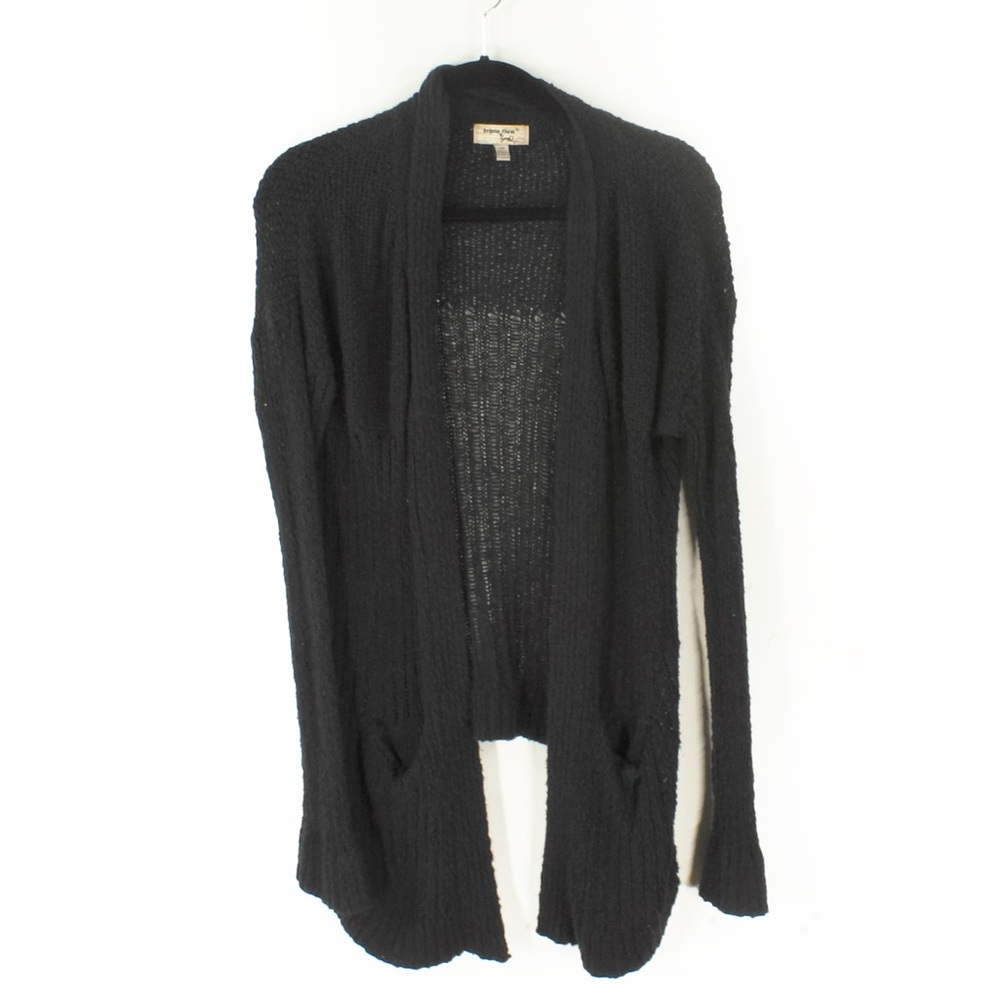 Vintage Y2K 2000s Triple Five Soul Crochet Knit Grunge Long Cardigan Sweater